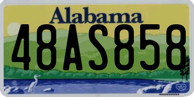 AL license plate 48AS858