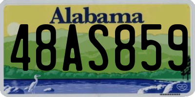 AL license plate 48AS859