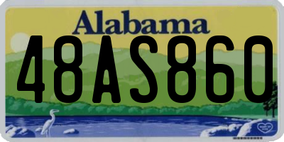 AL license plate 48AS860