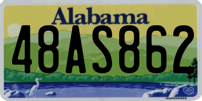 AL license plate 48AS862