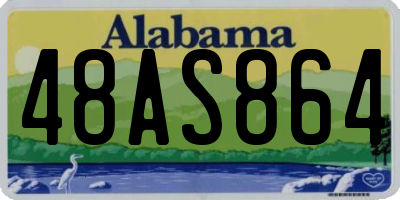 AL license plate 48AS864
