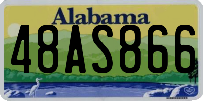 AL license plate 48AS866