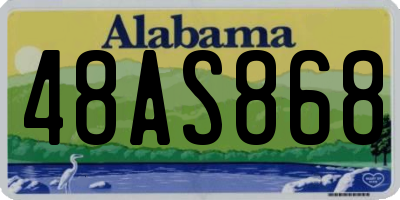 AL license plate 48AS868