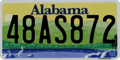 AL license plate 48AS872