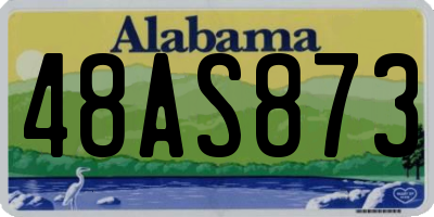 AL license plate 48AS873