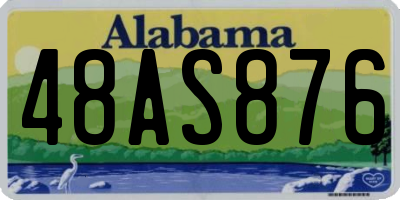 AL license plate 48AS876