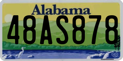 AL license plate 48AS878