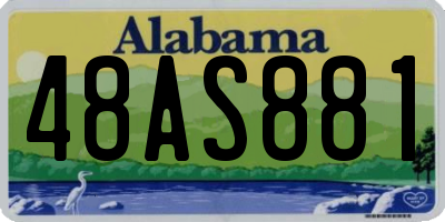 AL license plate 48AS881