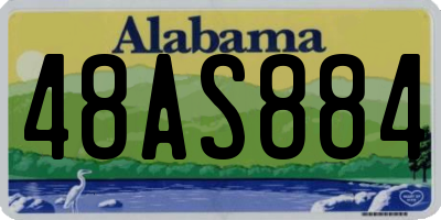AL license plate 48AS884