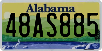 AL license plate 48AS885