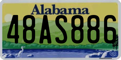 AL license plate 48AS886