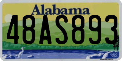 AL license plate 48AS893