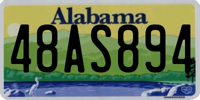 AL license plate 48AS894