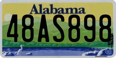 AL license plate 48AS898