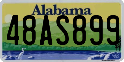 AL license plate 48AS899