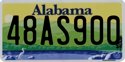 AL license plate 48AS900