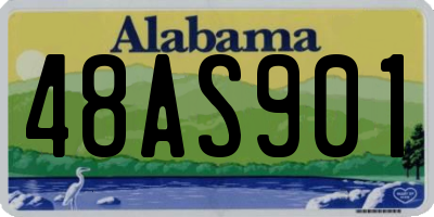 AL license plate 48AS901
