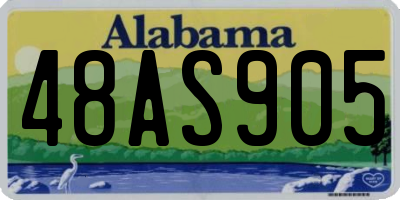 AL license plate 48AS905