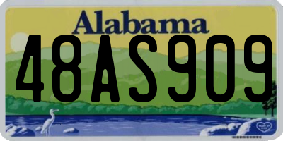 AL license plate 48AS909