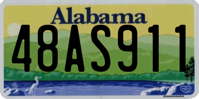 AL license plate 48AS911