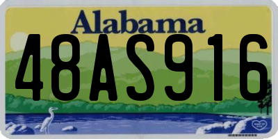 AL license plate 48AS916
