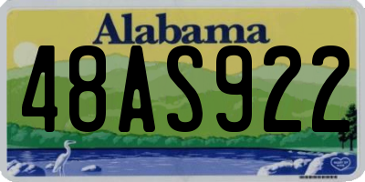 AL license plate 48AS922