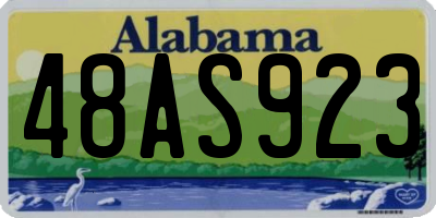 AL license plate 48AS923