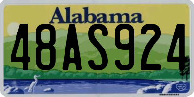 AL license plate 48AS924