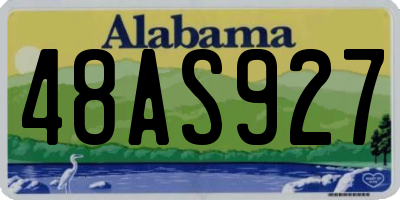 AL license plate 48AS927