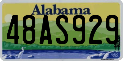 AL license plate 48AS929