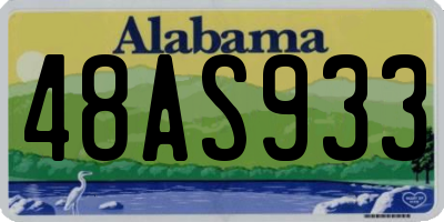 AL license plate 48AS933