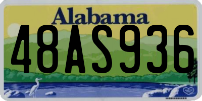 AL license plate 48AS936