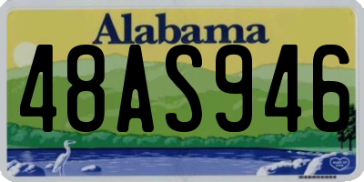 AL license plate 48AS946