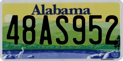 AL license plate 48AS952
