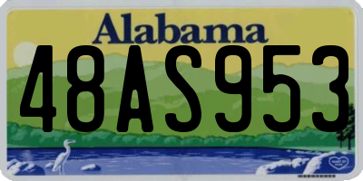 AL license plate 48AS953