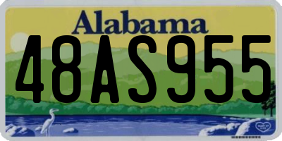 AL license plate 48AS955