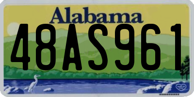 AL license plate 48AS961