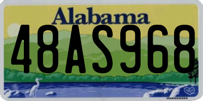 AL license plate 48AS968