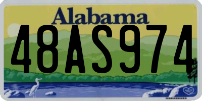 AL license plate 48AS974