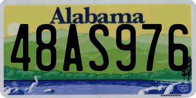 AL license plate 48AS976