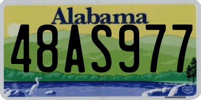 AL license plate 48AS977