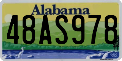 AL license plate 48AS978