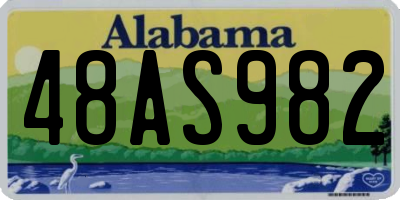 AL license plate 48AS982