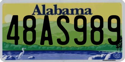 AL license plate 48AS989
