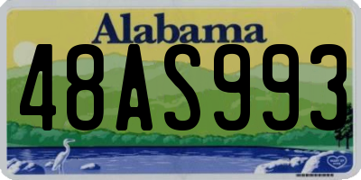AL license plate 48AS993