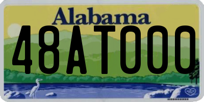 AL license plate 48AT000