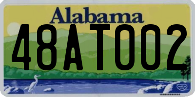 AL license plate 48AT002