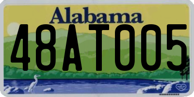 AL license plate 48AT005