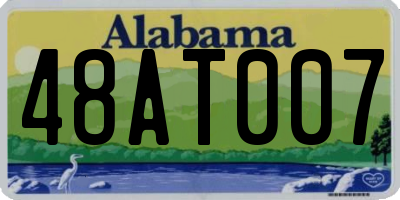 AL license plate 48AT007