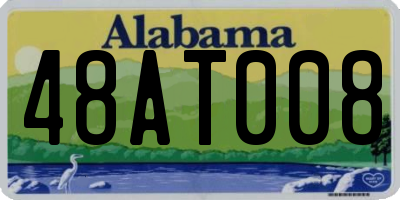AL license plate 48AT008